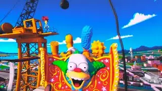 The Simpsons Ride NEW FOOTAGE!!! at Universal Studios Hollywood Full Ride 2022 Present Best Version!