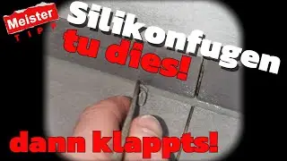 Silikonfugen selber machen, aber richtig! Meister Tipp #tipps #tricks