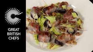 Food & wine pairing - Date, blue cheese and pancetta canapé