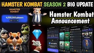 Hamster Kombat Season 2 New Big Announcement || Hamster kombat token Airdrop || Hamster New update