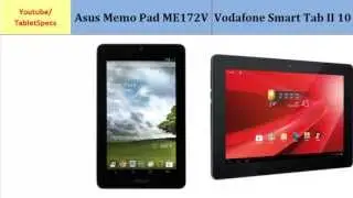 Asus Memo Pad ME172V and Vodafone Smart Tab II 10, Quick Comparison