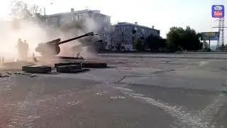 Обстрел ДНР с жилого района. (г. Шахтерск)