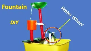 How to make a small tabletop water fountain - [DIY Fountain]