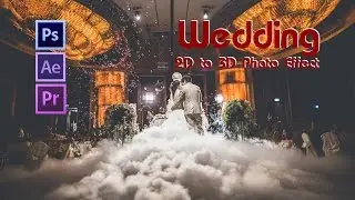 Wedding 2D to 3D Photo Effect