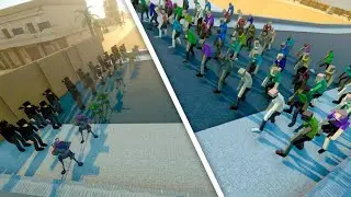 АРМИЯ МУТАНТОВ ПРОТИВ СОЛДАТ НА МОСТУ! - GoreBox 1.15.9.9