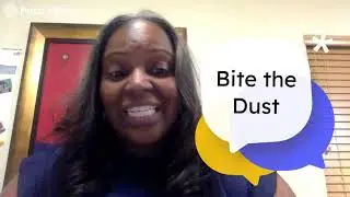Bite the dust meaning: Virtual classroom example using Prezi Video
