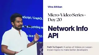 Network Information API | PathToExpert | Advanced Web Development | Vilva Athiban