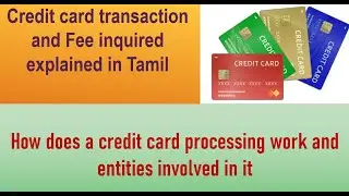 How does a credit card processing work and the fee each entity is paid