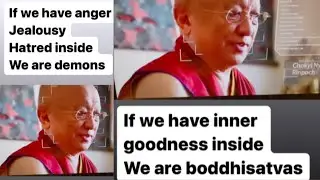 Be a boddhisatva- we always suffer when we become demons