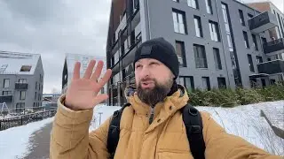 ДОРОГИЕ жилые районы. Вильнюс. Литва. (Паупис)
