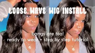 30 INCH CURTAIN BANG READY TO WEAR WIG I | STEP BY STEP INSTALL TUTORIAL | Amanda Hair