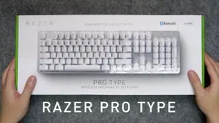 Razer Pro Type Mechanical Keyboard ASMR Unbox - 4K