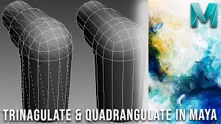 Triangualte & Quadrangulate Tools in Maya[2022]