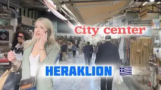 Heraklion GREECE 🇬🇷 City Center Walk