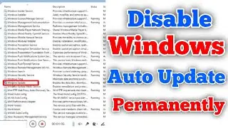How to Disable Windows Auto Update //  Permanently Off windows Auto update