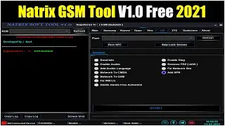 Natrix GSM Tool V1.0 | Oppo, Vivo, Wipe Userdata | Huawei, Samsung Frp | ZTE, LG Network Fix -  2021