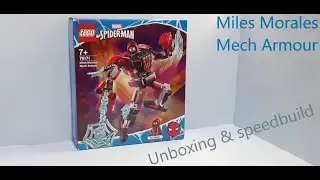 76171 Lego Miles Morales Mech Armour part 1 :unboxing and speed build