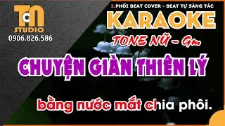 Karaoke Chuyện giàn thiên lý [ Tone Nữ - Gm ] @TCNKaraoke#karaoke