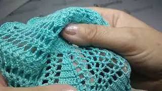 Вязаное бальное платье для Барби,  схемка для юбки.