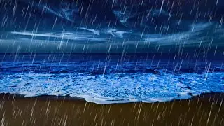 🔴 Ocean Waves for Deep Sleep & Rain Sounds for Relaxation LIVE