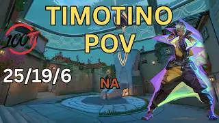 Top 100 Waylay is scary! | 100T Timotino Waylay POV – Pearl | Valorant Radiant Ranked