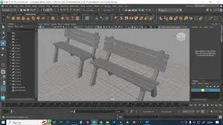 COMO MODELAR UN BANCO DE PARQUE EN AUTODESK MAYA 2024 TUTORIAL 3D DESCARGA GRATIS EL OBJETO 3D