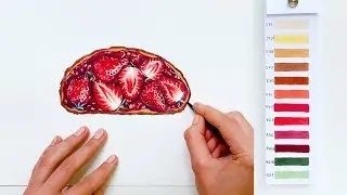 Realistic sandwich drawing with Copic markers | timelapse