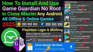 How To Install And Use Game Guardian No Root in Clone Master For Any Android || 2025