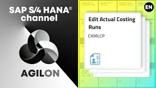 CKMLCP: Actual Costing Cockpit in SAP S/4 HANA 1909 (LIVE DEMO in SAP FIORI)