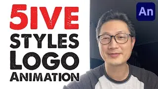 Five Styles Logo Animation in Adobe Animate CC