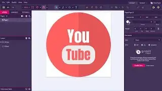Gravit Designer Tutorial | Learn to Draw Youtube Icon