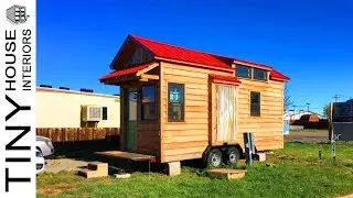Adorable Spring Creek Tiny House has a Full Loft