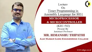 ''Timer Programming in Assembly Language for 8051'' Microprocessor & Microcontroller By Mr  Himanshu