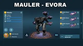 War Robots gameplay 73 - Mauler - Stellar Evora ótima Build