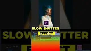 Slow shutter effect in premiere pro #editingtutorial #filmmaking #shorts #premierepro #editing #edit