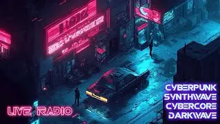 LIVE RADIO - Synthwave, Cyberpunk, Darkwave, Cybercore, 80s Synth - for Study, Work, Coding