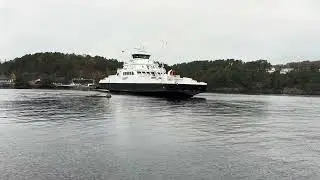 Car ferry «Florøy» departing Skjersholmane on Stord