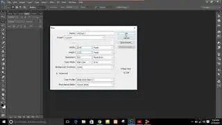 Create Image =2048 1152 pixels in photoshop cc
