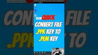 Quick convert .PPK to .PEM on Windows #server #windows #awstraining #linux #shorts #vps