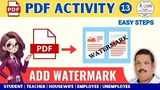 PDF कैसे बनाएं |HOW TO ADD WATERMARK |PDF USE FOR FREE