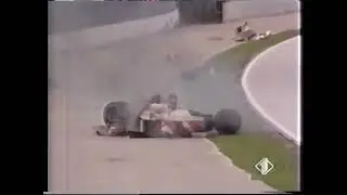 F1 Michele Alboreto Imola crash 1991