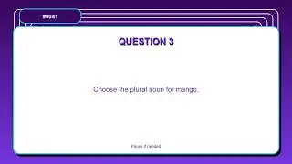 Singular and Plural Practice Test | 5 Questions | English Grammar