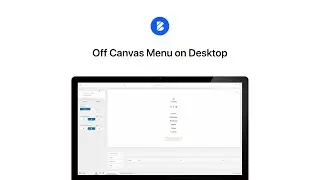 Off Canvas Menu on Desktop | Blocksy 