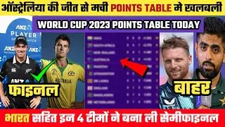 WORLD CUP POINTS TABLE TODAY: ऑस्ट्रेलिया की जीत से पॉइंट्स टेबल की तस्वीर हुई साफ़