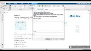 Ohms Law  in Matlab Simulink Part 1