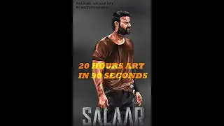 #salaar prabhas  digital art #art #like #explore #digitalart #prabhas #kgf #artvideo #prashanthneel