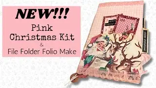Mini File Folder Journal and NEW Pink Christmas Kit!