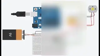 Direction and Speed Control of a DC Motor (TinkerCad)