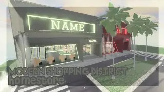 Roblox Studio || Modern Shopping District Homestore || SpeedBuild
