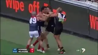 Лучшие драки в AFL (австралийском футболе) 2012